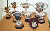 Some of the award cups.