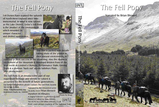 case cover of the Fell Pony DVD